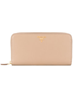 кошелек с бляшкой с логотипом Prada