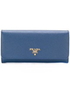 кошелек с бляшкой с логотипом Prada