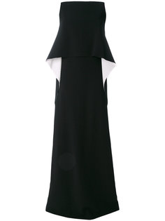 вечернее платье с каскадной деталью Givenchy