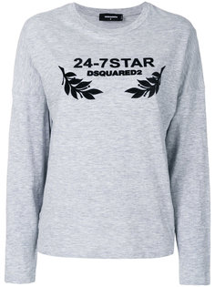 толстовка с принтом 24-7 Star  Dsquared2