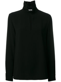 блузка с оборчатым воротником и разрезом спереди Sonia Rykiel