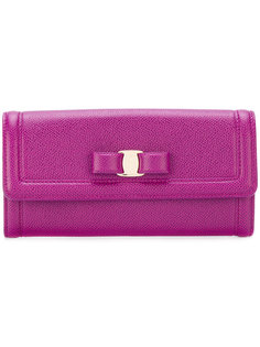 удлиненный кошелек с бантом Vara Salvatore Ferragamo