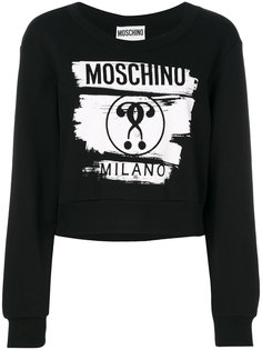 толстовка с заплаткой с логотипом Moschino