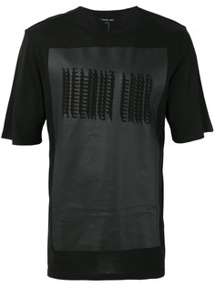 футболка с контрастной заплаткой Helmut Lang