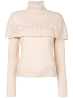 свитер с декоративным кейпом Chloé