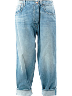 джинсы с подвернутыми манжетами Monse