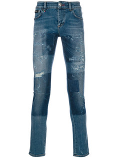 джинсы с эффектом "варенки" Philipp Plein