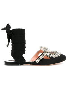 декорированные сандалии Rochas