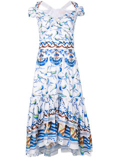 платье с рисунком из птиц Peter Pilotto