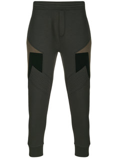 спортивные брюки с панелями в полоску Neil Barrett
