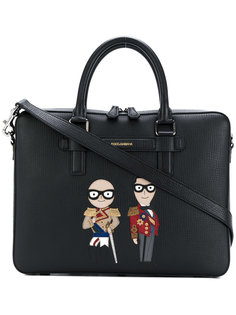 портфель с нашивками стилистов Dolce &amp; Gabbana