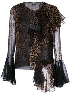 блузка с леопардовым рисунком Tom Ford