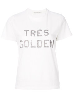 футболка с принтом и блестками  Golden Goose Deluxe Brand