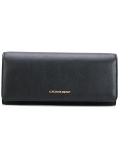 узкий кошелек с откидным клапаном Alexander McQueen