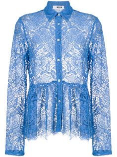 кружевная блузка  MSGM