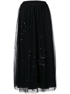 юбка из тюля со звездами Red Valentino