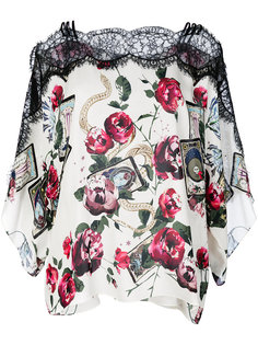 кафтан с рисунком Mystic Garden Roberto Cavalli