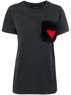 футболка с карманом из искусственного меха Mr &amp; Mrs Italy