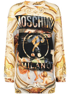 платье-толстовка с рисунком Fresco Moschino