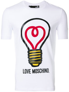 футболка с принтом лампочки Love Moschino