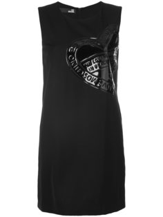 платье с виниловым эффектом  Love Moschino