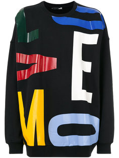 толстовка с буквами Love Moschino