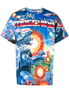 футболка с принтом логотипа Moschino