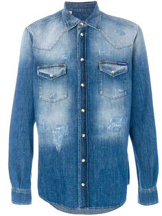 выбеленная джинсовая рубашка Dolce &amp; Gabbana