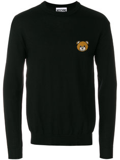 bear embellished crew neck sweater Moschino