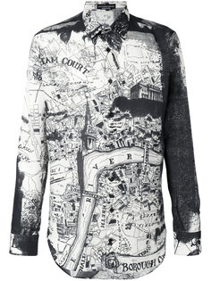 рубашка London Map Alexander McQueen