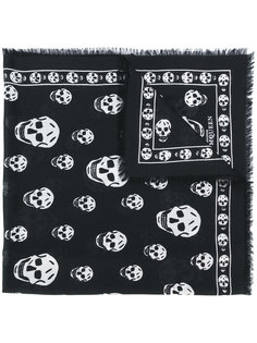 кашемировый шарф Skull Alexander McQueen