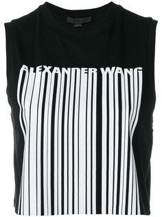 топ с декором в виде штрихкода Alexander Wang