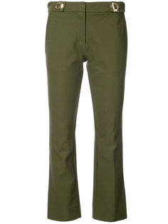 Cropped Flare Trouser With Grommet Detail Derek Lam 10 Crosby