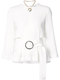 Long Sleeve Belted Top Derek Lam 10 Crosby