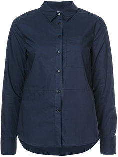 Long Sleeve Button-Down Shirt With Ruffle Detail Derek Lam 10 Crosby