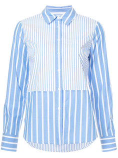 Long Sleeve Button-Down Shirt With Ruffle Detail Derek Lam 10 Crosby