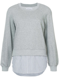 Crewneck Sweatshirt With Shirt Hem Derek Lam 10 Crosby