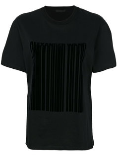 футболка с декором в виде штрихкода Alexander Wang