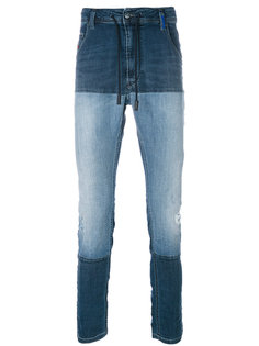 джинсы с контрастными панелями Diesel