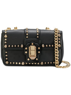 сумка на плечо с золотистыми заклепками  Dolce &amp; Gabbana