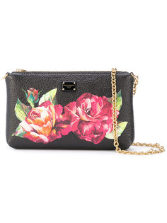 клатч с принтом роз  Dolce &amp; Gabbana