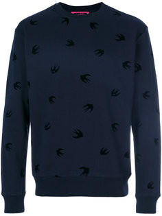 толстовка с узором из ласточек McQ Alexander McQueen