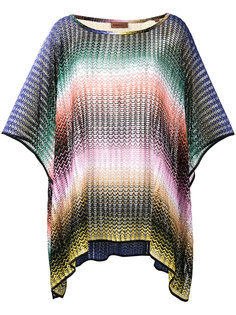 пончо в полоску зигзаг Mare Missoni