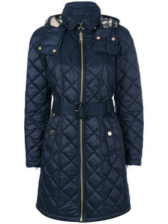 стеганое пальто на молнии Burberry