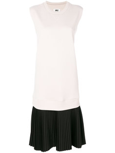 платье с плиссировкой  Mm6 Maison Margiela