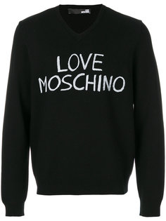 джемпер с принтом логотипа Love Moschino