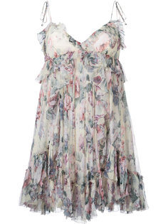 платье на тонких лямках с цветочным принтом Zimmermann