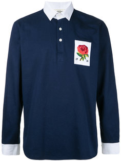 рубашка-поло с вышитым цветком Kent &amp; Curwen