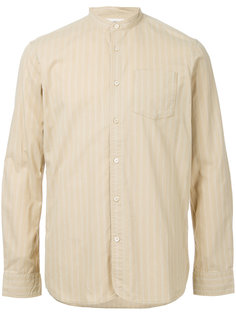 рубашка с воротником-стойкой в полоску Kent & Curwen