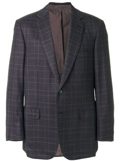 пиджак с узором в клетку Brioni